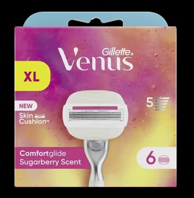 Змінні картриджі для гоління (Леза) Venus Olay ComfortGlide Sugarberry 6 шт 853468 фото