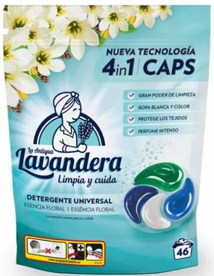 Капсули для прання LAVANDERA польові квіти 46 шт 351267 фото