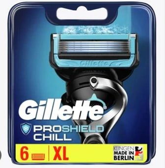 Змінні картриджі для гоління Gillette Proshield Chill, 6 шт 74237987 фото