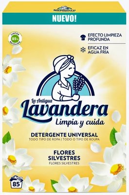 Пральний порошок La Antigua Lavandera Universal white flowers 85 прань 4,675кг 57386549 фото